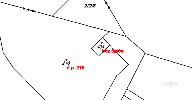 Černý Důl 47775475 na parcele st. 404 v KÚ Černý Důl, Katastrální mapa