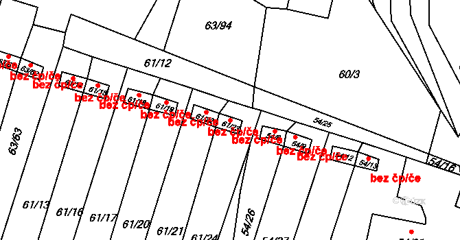 Chbany 48313475 na parcele st. 61/23 v KÚ Poláky, Katastrální mapa