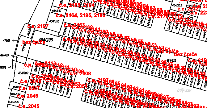 Podlesí 2120, Havířov na parcele st. 484/46 v KÚ Bludovice, Katastrální mapa