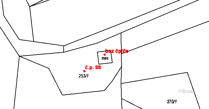 Rýmařov 41644476 na parcele st. 253/2 v KÚ Ondřejov u Rýmařova, Katastrální mapa