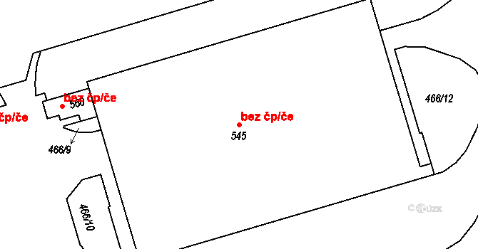 Zlín 47801476 na parcele st. 545 v KÚ Louky nad Dřevnicí, Katastrální mapa