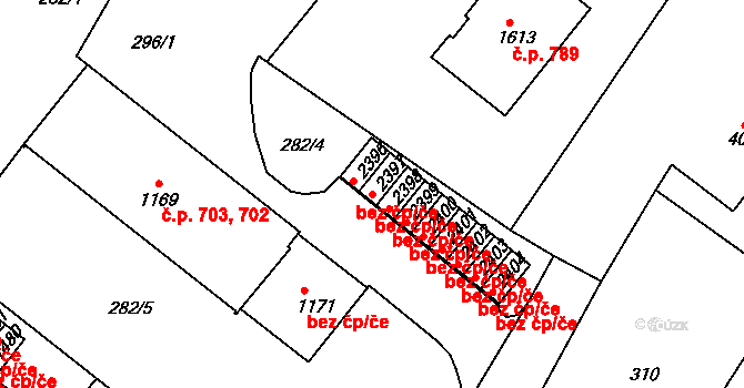 Heřmanův Městec 49027476 na parcele st. 2397 v KÚ Heřmanův Městec, Katastrální mapa