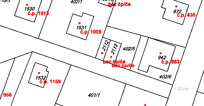 Milevsko 43168477 na parcele st. 2112 v KÚ Milevsko, Katastrální mapa