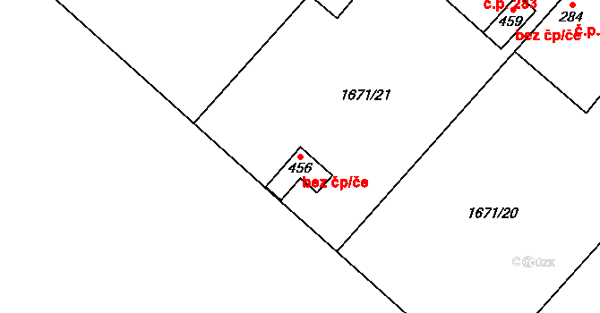 Chotusice 47815477 na parcele st. 456 v KÚ Chotusice, Katastrální mapa