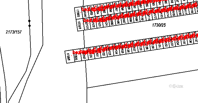 Miřetice u Klášterce nad Ohří 418, Klášterec nad Ohří na parcele st. 1730/121 v KÚ Miřetice u Klášterce nad Ohří, Katastrální mapa
