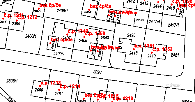 Sokolov 38566478 na parcele st. 2409/6 v KÚ Sokolov, Katastrální mapa