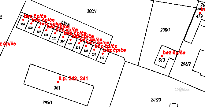 Slatina nad Zdobnicí 41817478 na parcele st. 519 v KÚ Slatina nad Zdobnicí, Katastrální mapa