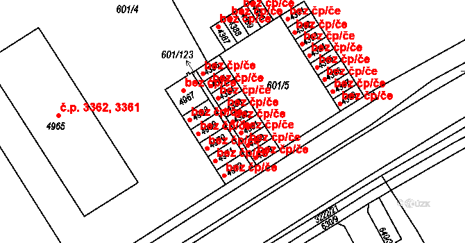 Kroměříž 42853478 na parcele st. 4382 v KÚ Kroměříž, Katastrální mapa
