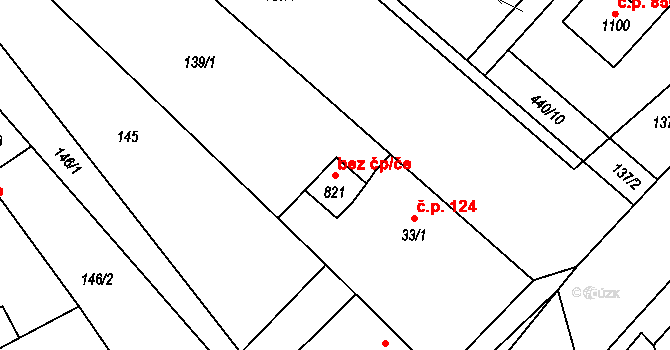 Sezemice 48350478 na parcele st. 821 v KÚ Sezemice nad Loučnou, Katastrální mapa