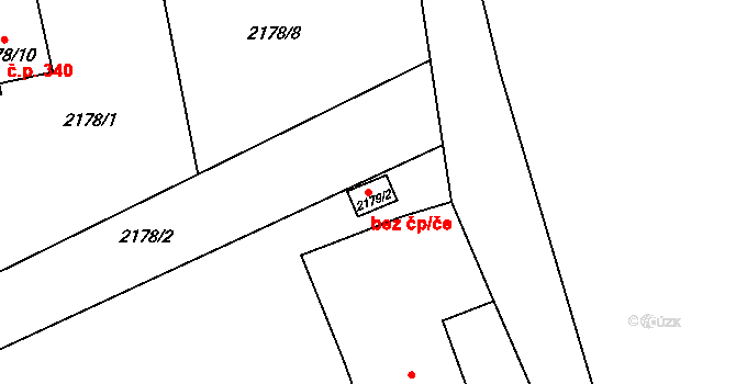 Karviná 50264478 na parcele st. 2179/2 v KÚ Karviná-město, Katastrální mapa