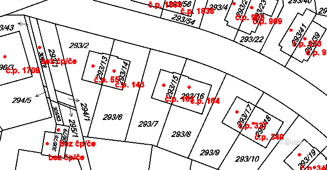 Braník 161, Praha na parcele st. 293/15 v KÚ Braník, Katastrální mapa