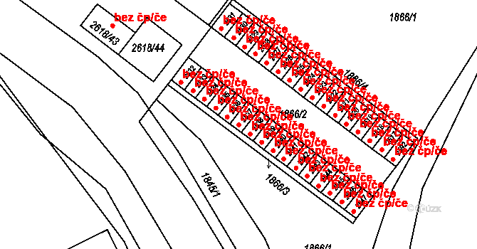 Brno 39483479 na parcele st. 2537 v KÚ Husovice, Katastrální mapa