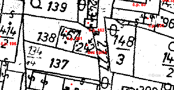 Lukavec 45268479 na parcele st. 242 v KÚ Lukavec u Pacova, Katastrální mapa