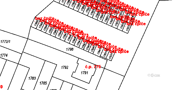 Brno 45604479 na parcele st. 1794/12 v KÚ Maloměřice, Katastrální mapa
