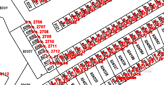 Hodonín 187 na parcele st. 4479 v KÚ Hodonín, Katastrální mapa