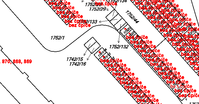 Týniště nad Orlicí 44275480 na parcele st. 1751/14 v KÚ Týniště nad Orlicí, Katastrální mapa