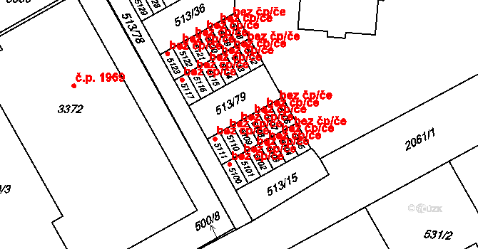 Šumperk 44935480 na parcele st. 5109 v KÚ Šumperk, Katastrální mapa