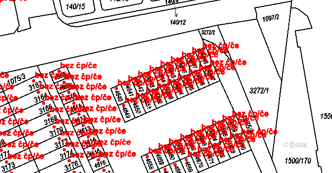 Kroměříž 48968480 na parcele st. 4653 v KÚ Kroměříž, Katastrální mapa