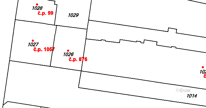 Vršovice 1178,1179,1180,1181,, Praha na parcele st. 1022 v KÚ Vršovice, Katastrální mapa