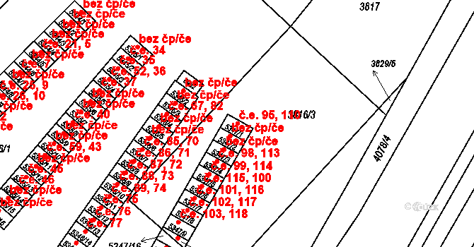 Zlín 95,110 na parcele st. 5347/1 v KÚ Zlín, Katastrální mapa