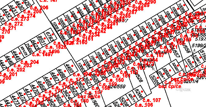 Hodonín 2312 na parcele st. 10086 v KÚ Hodonín, Katastrální mapa
