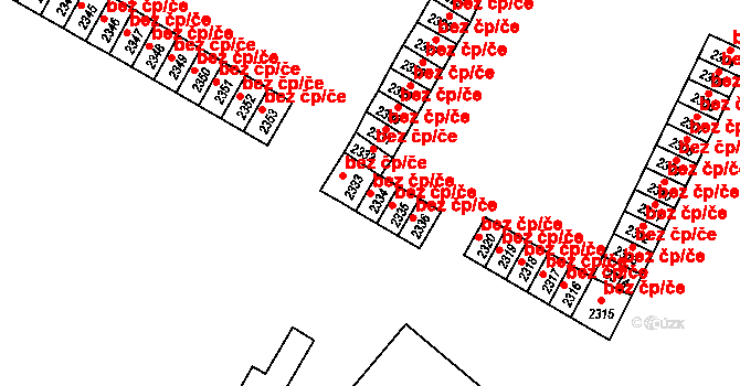 Česká Lípa 39754481 na parcele st. 2334 v KÚ Česká Lípa, Katastrální mapa