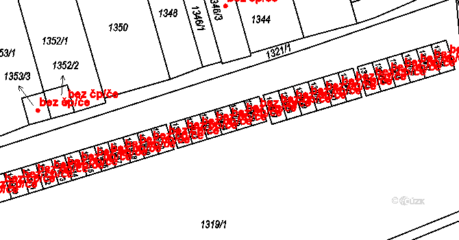 Benešov 42452481 na parcele st. 1319/24 v KÚ Benešov u Prahy, Katastrální mapa