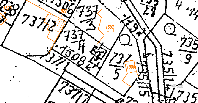 Kamenický Šenov 125 na parcele st. 1508 v KÚ Kamenický Šenov, Katastrální mapa