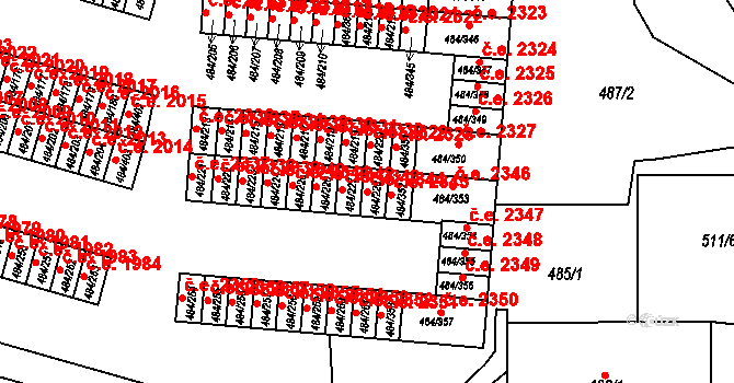 Havířov 38758482 na parcele st. 484/228 v KÚ Bludovice, Katastrální mapa