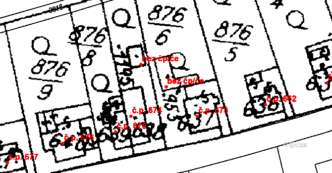 Libina 38990482 na parcele st. 6911 v KÚ Horní Libina, Katastrální mapa