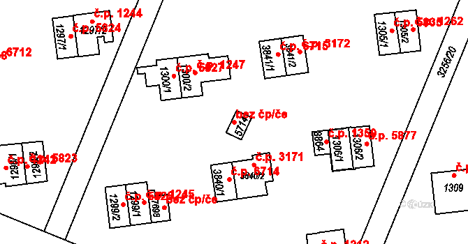 Zlín 47726482 na parcele st. 5714 v KÚ Zlín, Katastrální mapa
