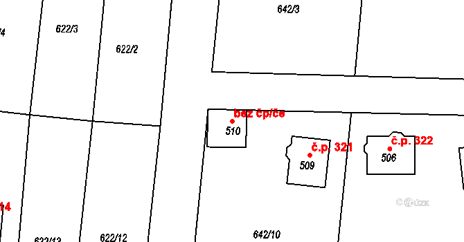 Libá 49589482 na parcele st. 510 v KÚ Libá, Katastrální mapa