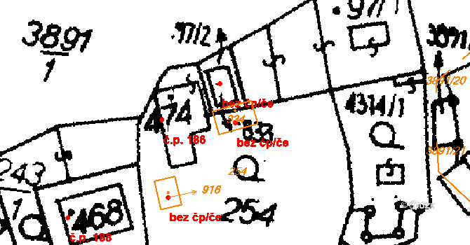 Opatov 92473482 na parcele st. 934 v KÚ Opatov v Čechách, Katastrální mapa