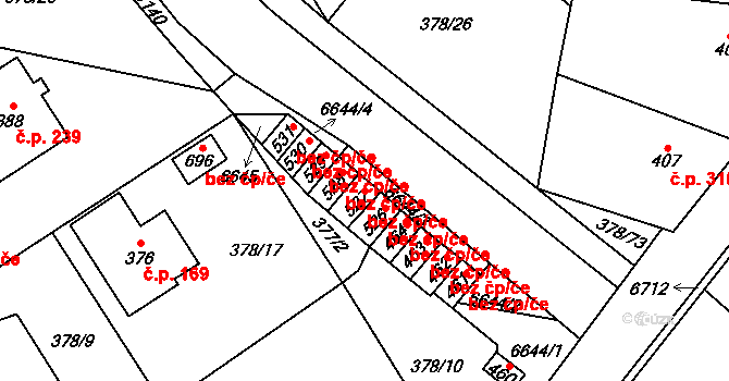Habry 38668483 na parcele st. 527 v KÚ Habry, Katastrální mapa