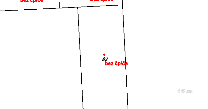 Kroměříž 41543483 na parcele st. 82 v KÚ Kotojedy, Katastrální mapa