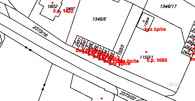 Hořice 43759483 na parcele st. 2447 v KÚ Hořice v Podkrkonoší, Katastrální mapa