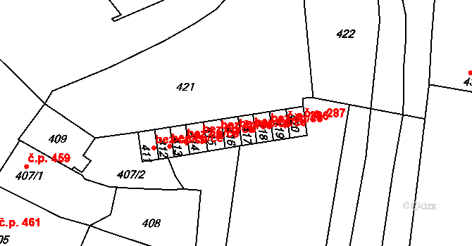 Tachov 44048483 na parcele st. 417 v KÚ Tachov, Katastrální mapa