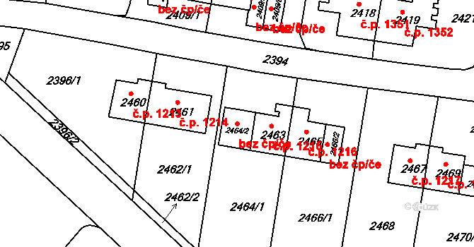 Sokolov 44390483 na parcele st. 2464/2 v KÚ Sokolov, Katastrální mapa