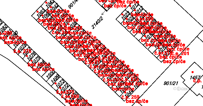 Pacov 45275483 na parcele st. 1031 v KÚ Pacov, Katastrální mapa