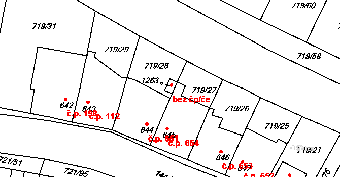Starý Plzenec 46253483 na parcele st. 1263 v KÚ Starý Plzenec, Katastrální mapa