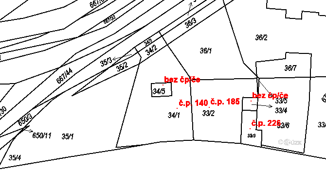 Český Brod 100681484 na parcele st. 34/5 v KÚ Liblice u Českého Brodu, Katastrální mapa