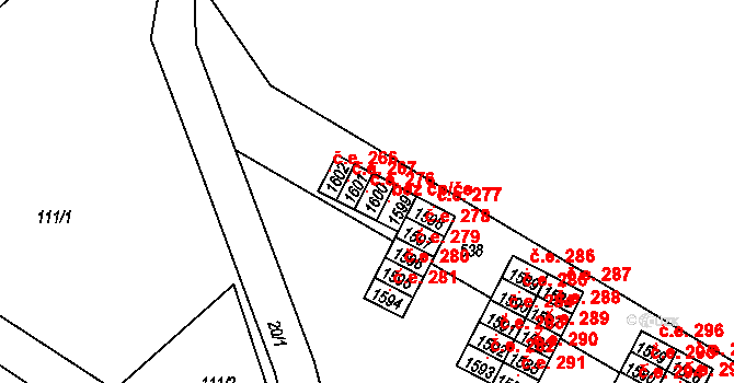 Ostopovice 276, Katastrální mapa