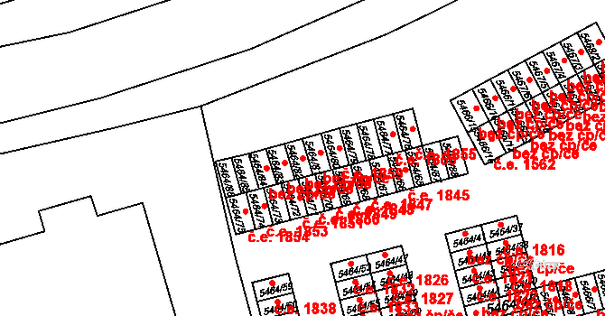 Česká Lípa 39747484 na parcele st. 5464/82 v KÚ Česká Lípa, Katastrální mapa