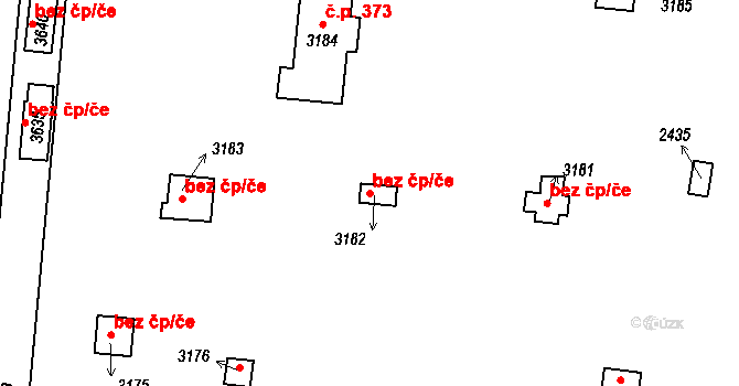 Slaný 45353484 na parcele st. 3182 v KÚ Slaný, Katastrální mapa