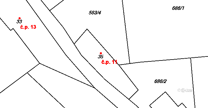 Bučovice 3, Heřmanice, Katastrální mapa
