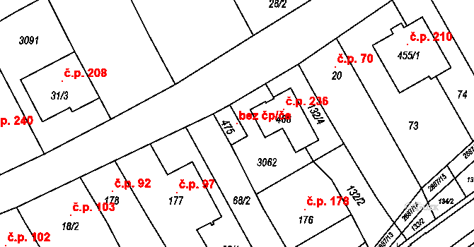 Veletiny 100730485 na parcele st. 475 v KÚ Veletiny, Katastrální mapa