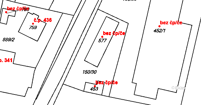 Cerhenice 472 na parcele st. 577 v KÚ Cerhenice, Katastrální mapa