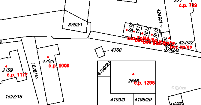 Dobřany 39987485 na parcele st. 470/4 v KÚ Dobřany, Katastrální mapa