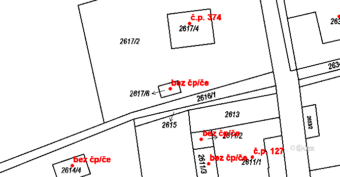 Havířov 42636485 na parcele st. 2617/6 v KÚ Bludovice, Katastrální mapa