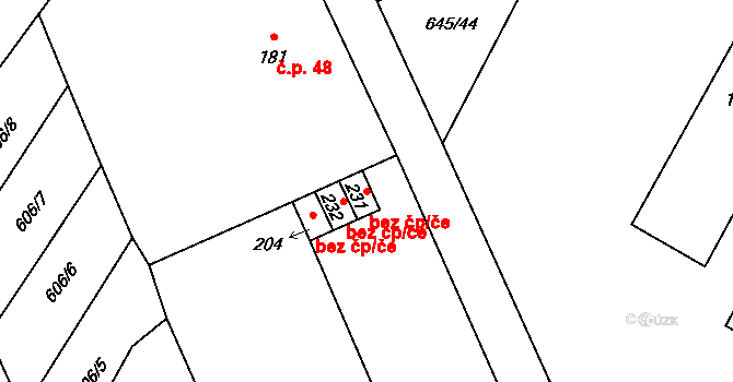 Žacléř 47705485 na parcele st. 231 v KÚ Bobr, Katastrální mapa